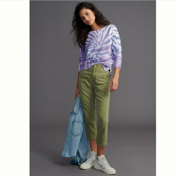 Anthropologie x Design Studio - Lilac Tye-Dye Sweater Spiral Pullover | Large - Picture 4 of 9